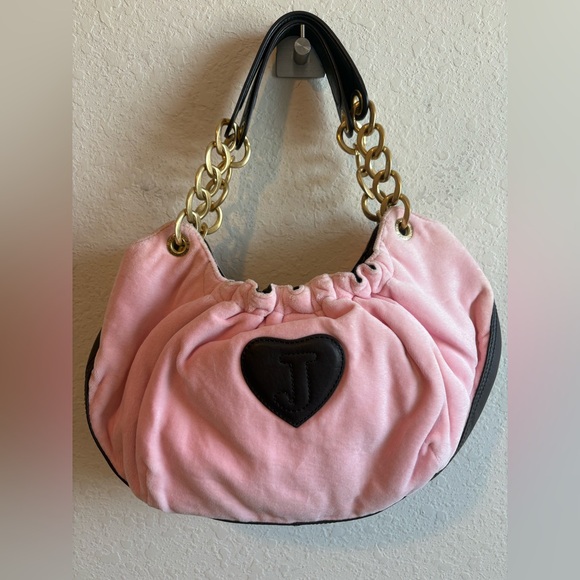 JUICY COUTURE vintage “Juicy Royal Couture” shoulder bag pink - Picture 4 of 10